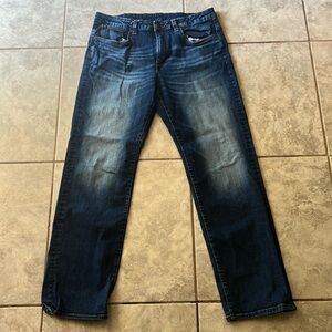 Buffalo Jeans size 36 X 34 Dark Blue Relaxed Straight / Driven
